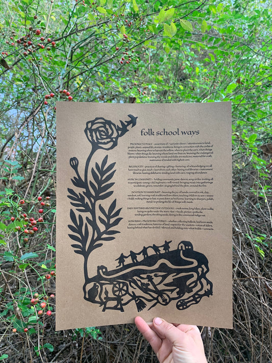 folk school ways poster