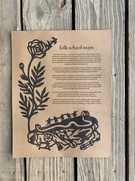 folk school ways poster