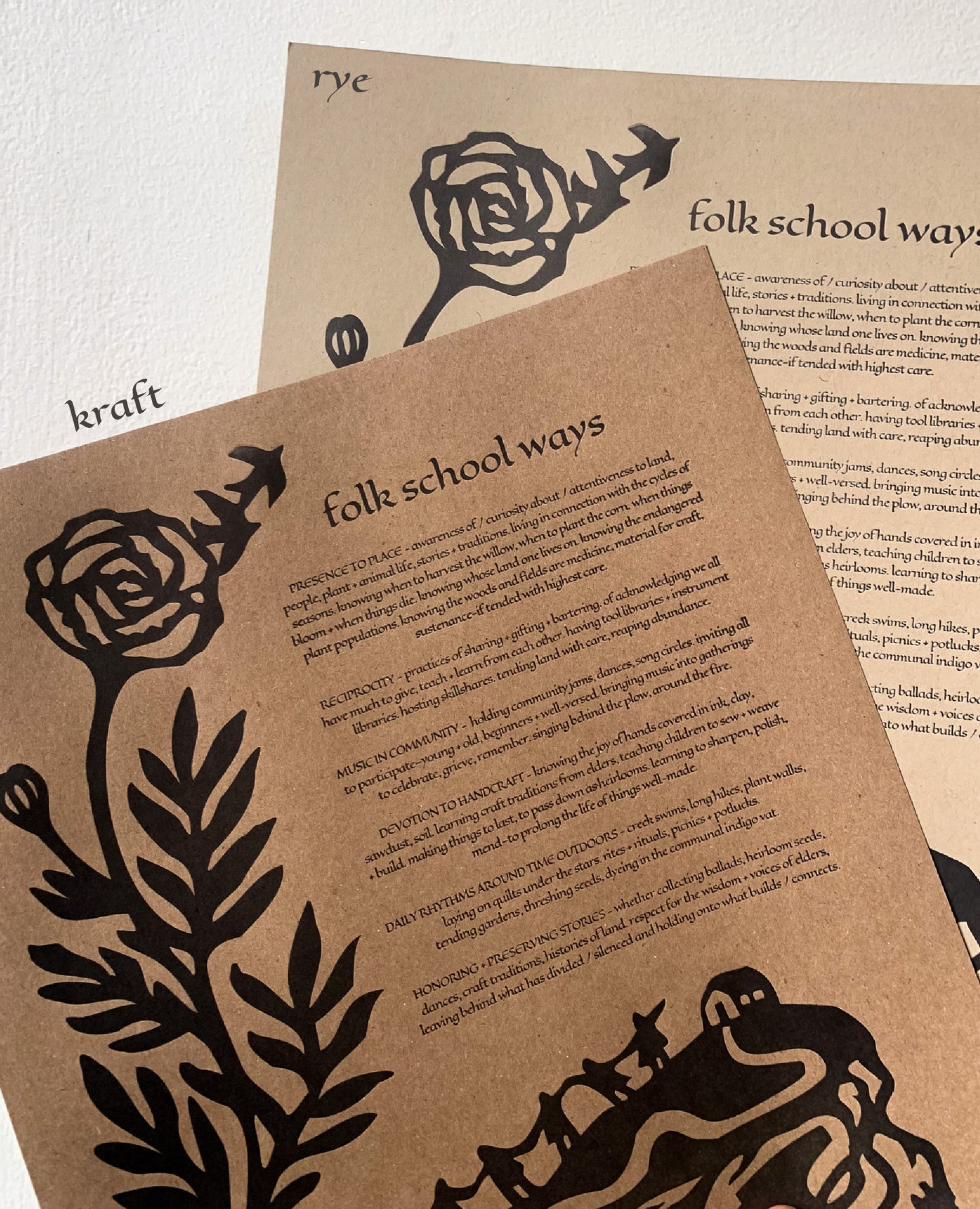 folk school ways poster